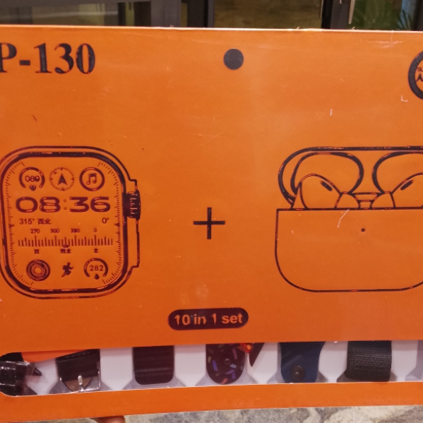 Smartwatch and wristwatch with 10 different stripe