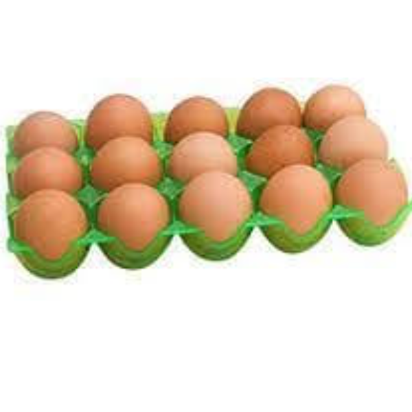 Half crate of eggs