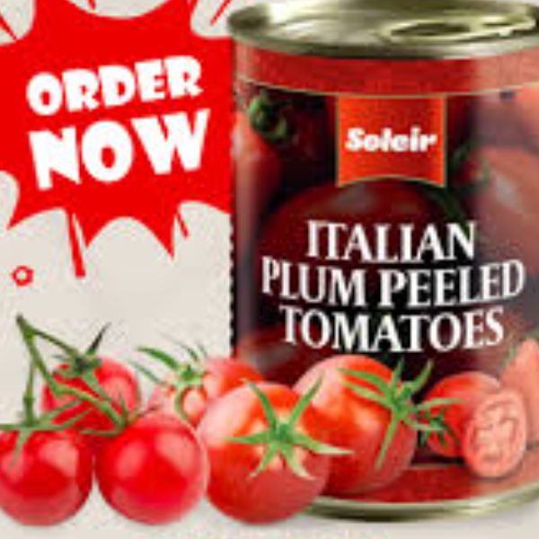 Soleir Italian Peeled Plum Tomatoes