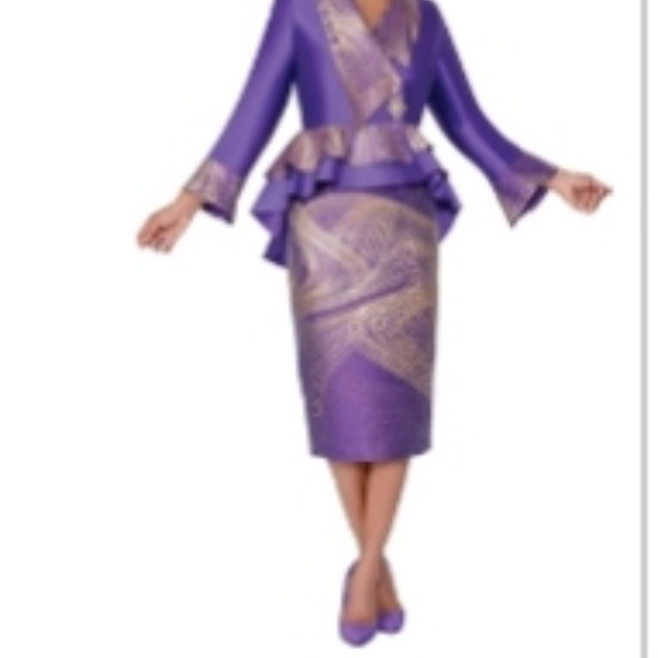 Purple and Gold 2pc outfit