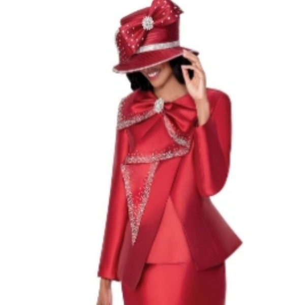 2pc Skirt and Jacket with Studded triangled collars