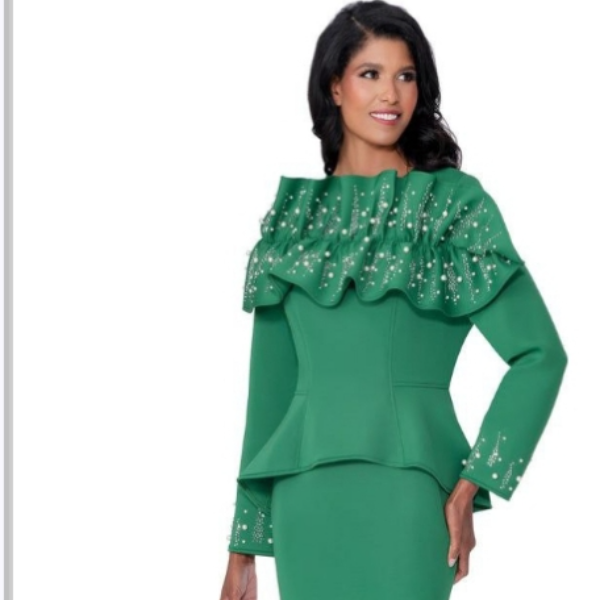 Scuba dress with pearl  neckline