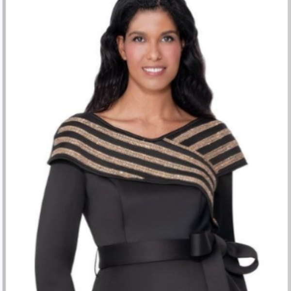 Scuba 2 piece Black and Gold