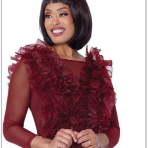 2pc Cape Dress and Trouser