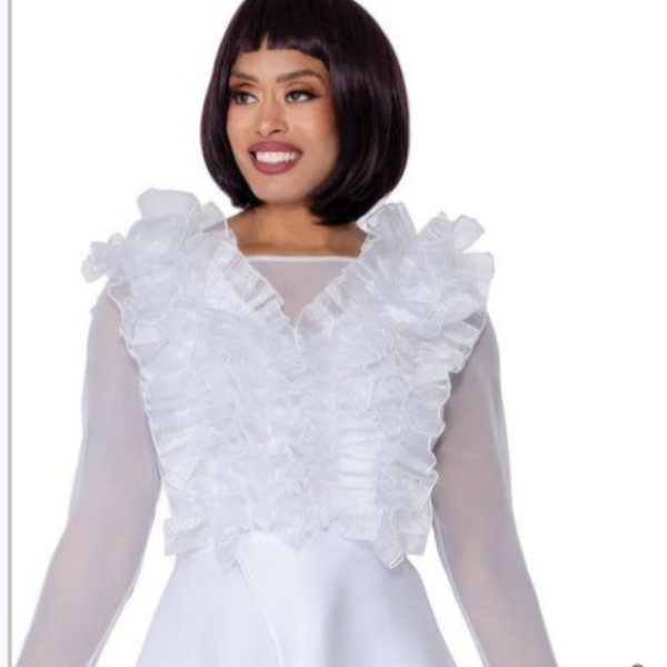 2pc Cape Dress and Trouser