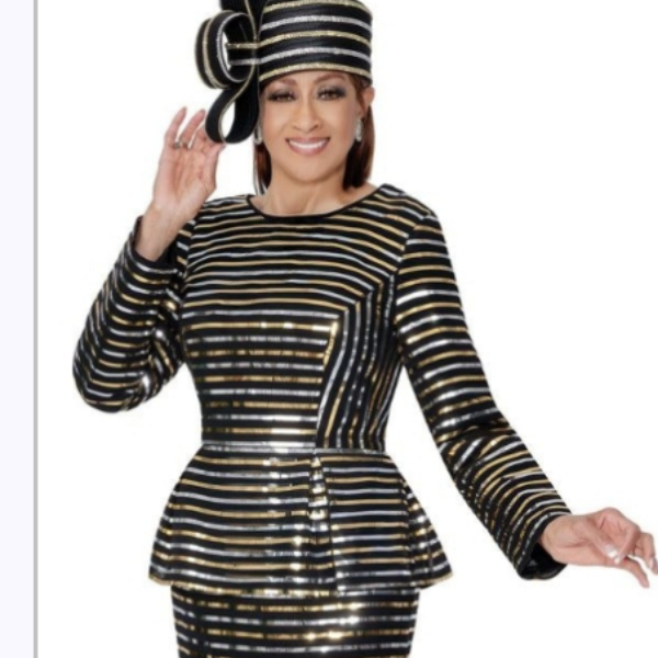 Sequins Stripped Dress