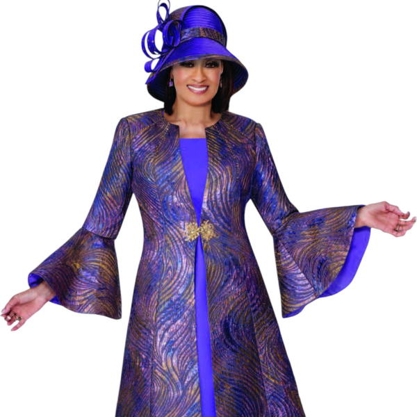 Gold and Purple 2pc jacket and dress
