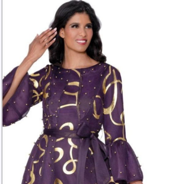 Nubiano with Mesh purple and gold