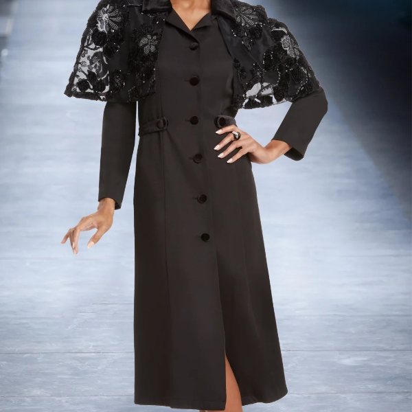 Donna vinci velvet lace Capelet dress