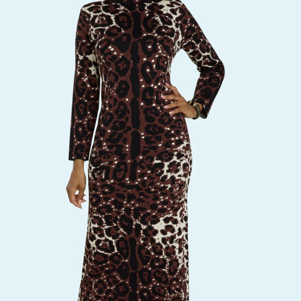 Donna Vinci Print Dress