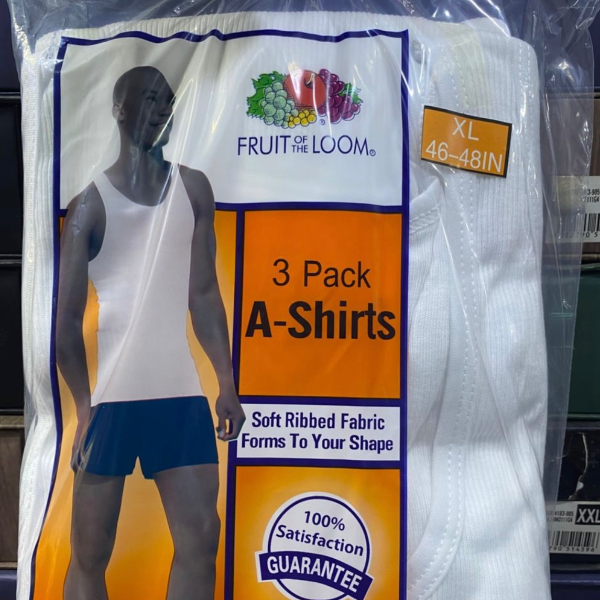 Fruit Of The Loom High Quality Men’s Singlets 3 in 1