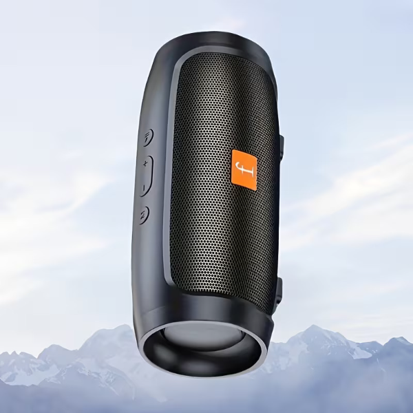 Wireless Speakers: Stereo Sound Systems, Subwoofer-Enabled Charging Speakers, Increased Sound Output, Extended Durability; Electronic Consumer Goods with Various Connectivity Options