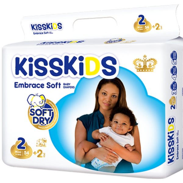 KISSKIDS SOFT DRY BABY DIAPERS Jumbo Size