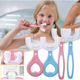 U-shaped" Kid's Silicone Toothbrush