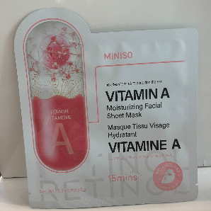 Vitamin A moisturizing facial sheet mask