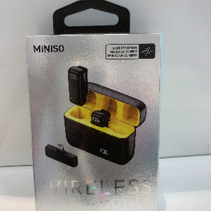 Wireless clip-on dual microphones with screen display