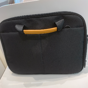 Computer Handbag with Double zippers (black)