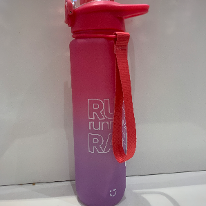 Gradient plastic bottle with One touch flip top(pink and purple)