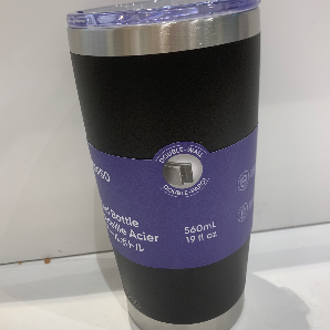 Dopamine series double wall stainless steel tumbler (black)