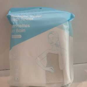 Portable travel bath towel (2pcs)
