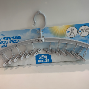 Foldable clothespins hanger(grey)