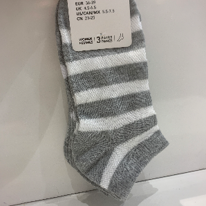 Women’s striped low-cut socks(3pairs)