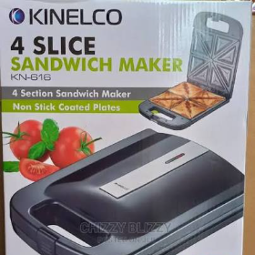Kinelco sandwich maker 4 face