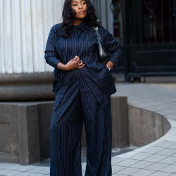 Luxury Striped Two piece set