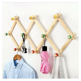 Polished Wooden Multipurpose Wall Hanger