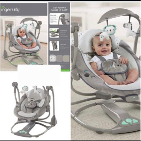 Ingenuity 2 In1 InLighten Cradling Baby Swing & Rocker