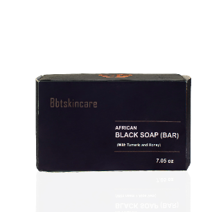 AFRICAN BLACK SOAP BAR  (Tumeric + honey)