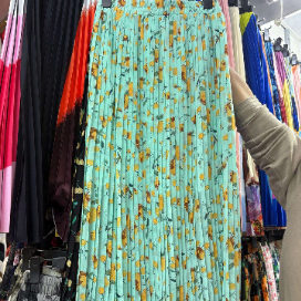Fashion floral Pleated skirt