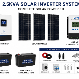 2.5kva 24v Inverter and Solar Setup