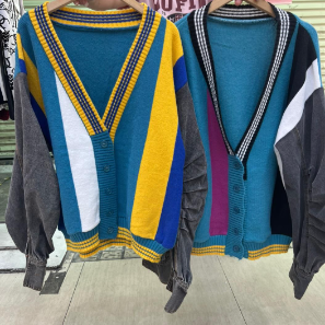 Denim cardigan/sweater