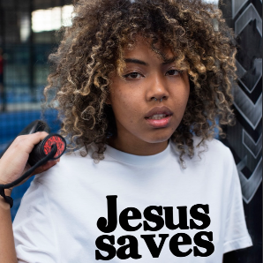 JESUS SAVES T-SHIRT