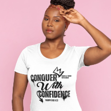 CONQUER WITH CONFIDENCE T-SHIRT