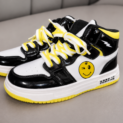 Children's high top fashion sneakers