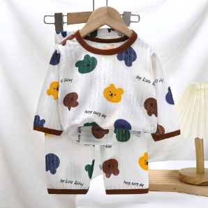Babies long-sleeveless pajamas for boys