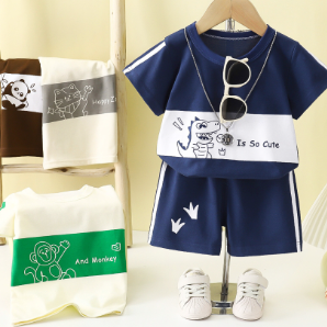 Children summer shorts stripped cloth for both boys and girl